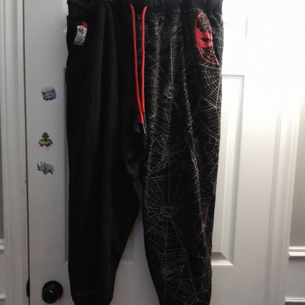 Spiderman Black and Red Web Joggers